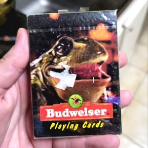 Vintage Unopened 1996 Budweiser Frog Playing Cards